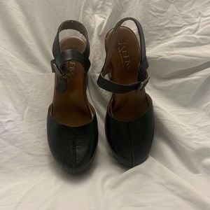 Korks black clogs - size 7